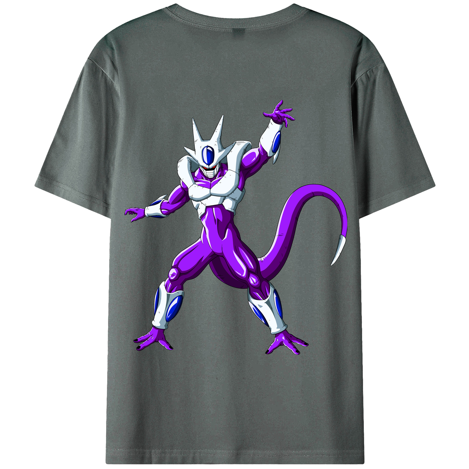 （画像用） ドラゴンボール クウラ DRAGON BALL Cooler Coora 綿100％ メンズ半袖Tシャツ（バックプリント） 通気性